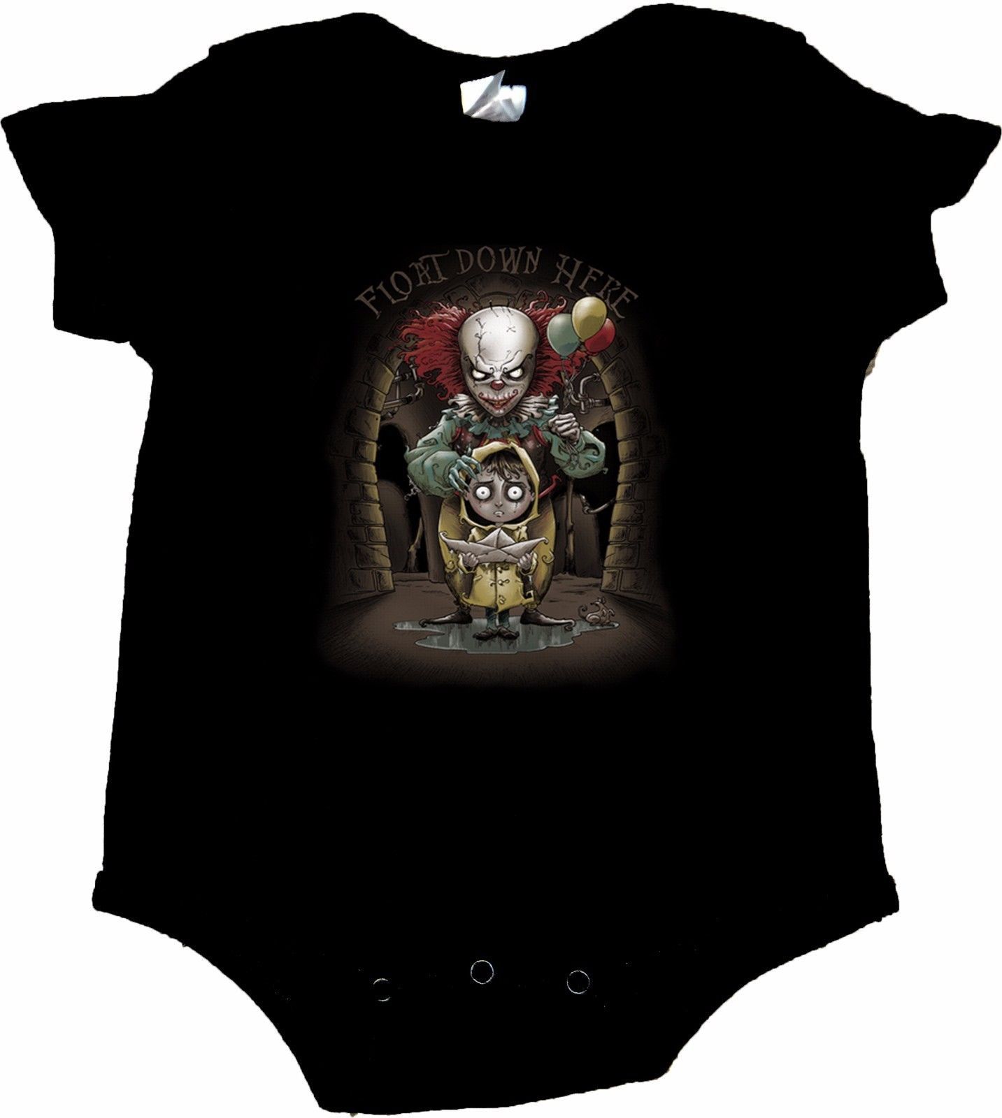 IT Pennywise The Clown Float Down Here Image Baby Creeper/Bodysuits