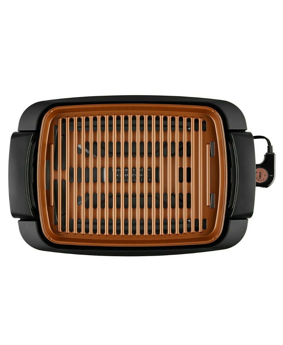 Crux XL Smokeless Electric Tabletop Grill with Copper Accents Grills & Griddles