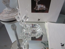Swarovski Silver Crystal The Kudu Inspiration Africa Annual Edition 1994 Coa Box - $138.55