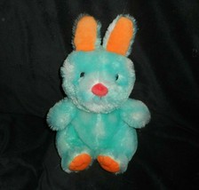 10" 2016 Animal Adventure Green & Orange Bunny Rabbit Stuffed Animal Plush Toy - $18.70