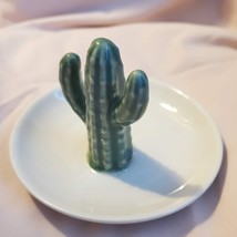 Cactus Ring Dish, Ceramic Jewelry Holder Trinket Tray with Cactus Succulent image 4