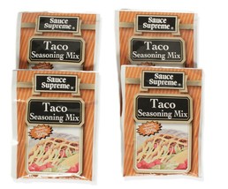 Spice Supreme Taco Seasoning Mix Packet 4 Pack Enough for 4 Pounds of Meat - $7.33