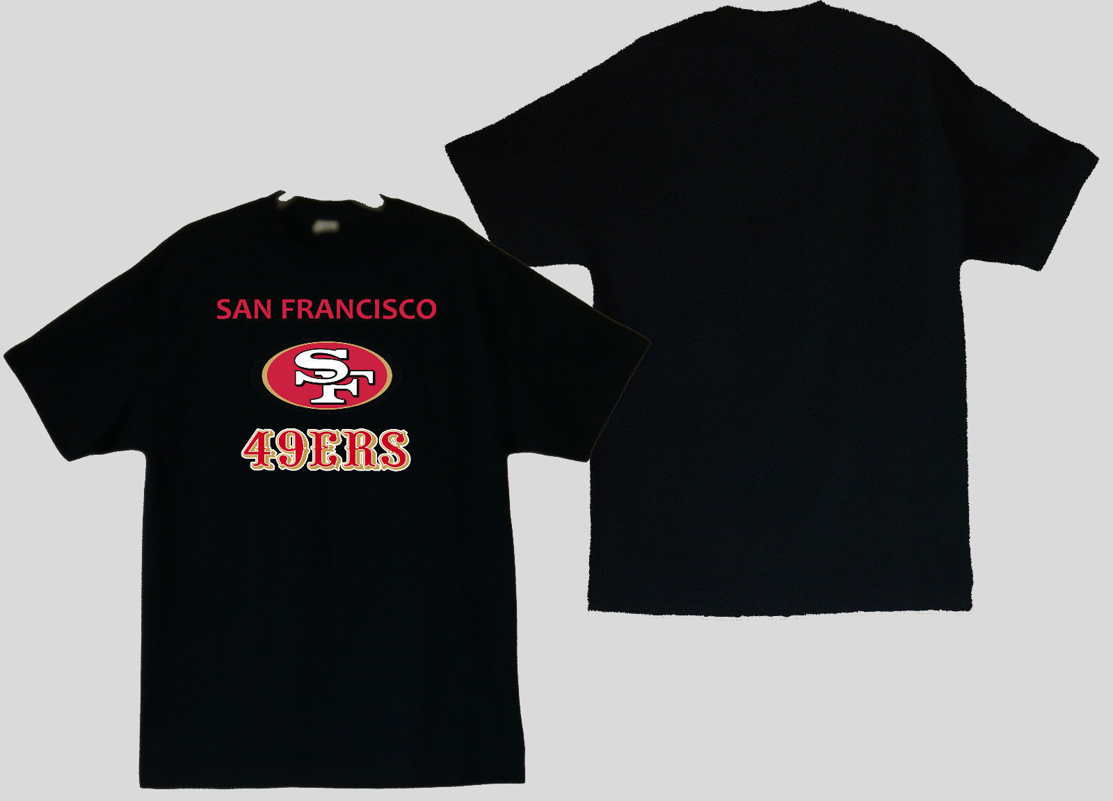San Francisco 49ers With SF Logo Men's T-Shirts (S / M / L / XL) 2XL/3XL