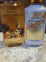 Bath &amp; Body Works Golden Sunflower Shower Gel Body Lotion Shea Butter Vi... - $23.66