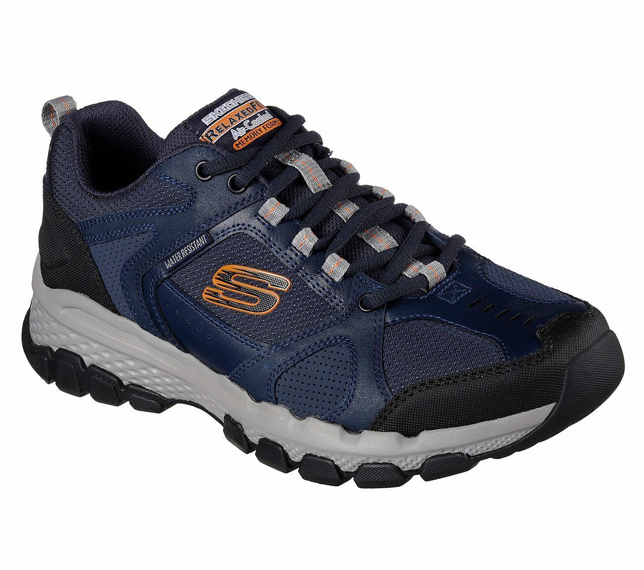 51586 Navy Skechers shoe Men Memory Foam Sport Trail Hiking Comfort ...
