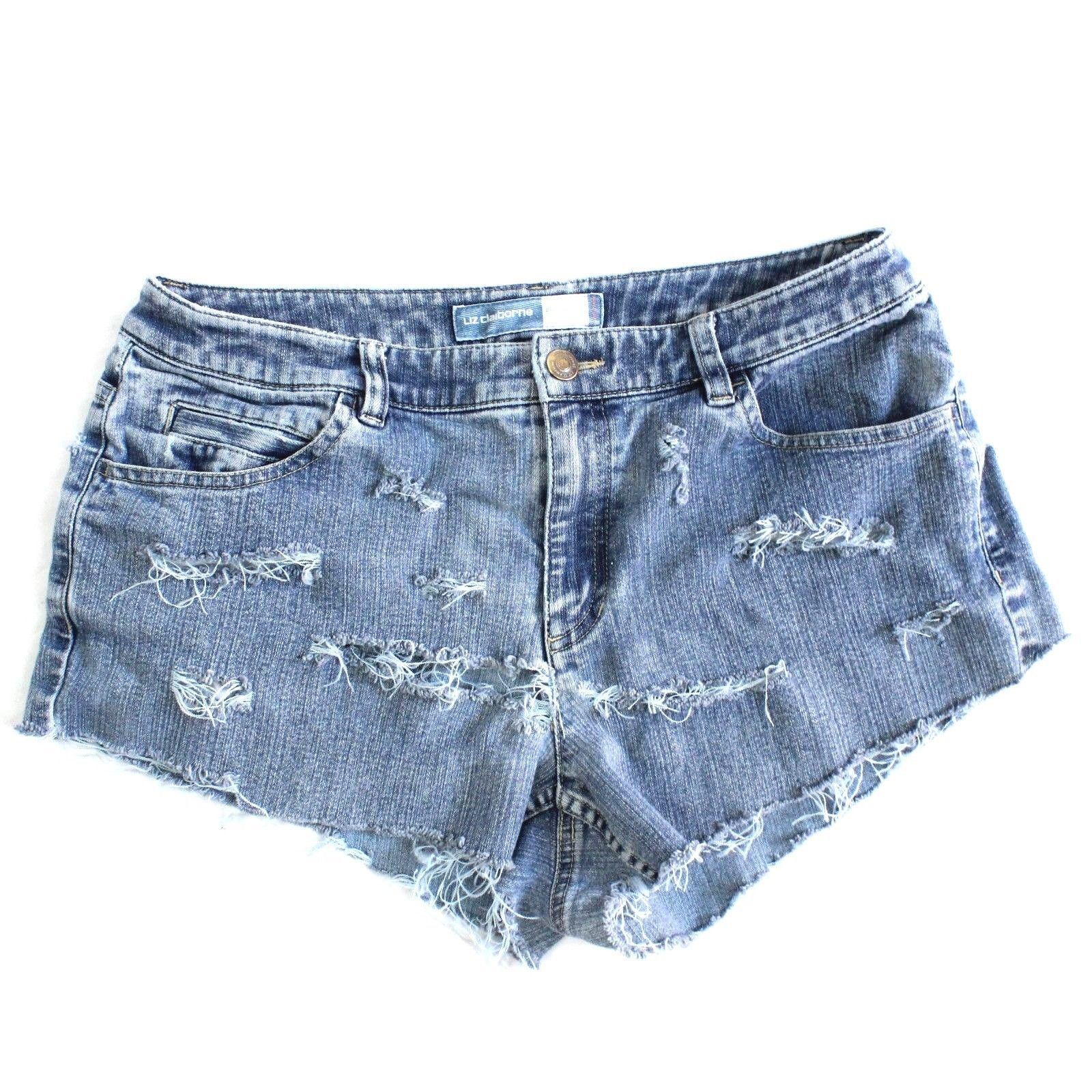 Cut-Up Sexy Short Shorts Destroyed Micro Mini Denim Jean Short Women ...