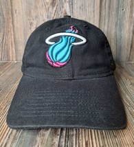 New Era 9Twenty NBA Miami Heat neon blue and pink black strapback hat  - $15.44