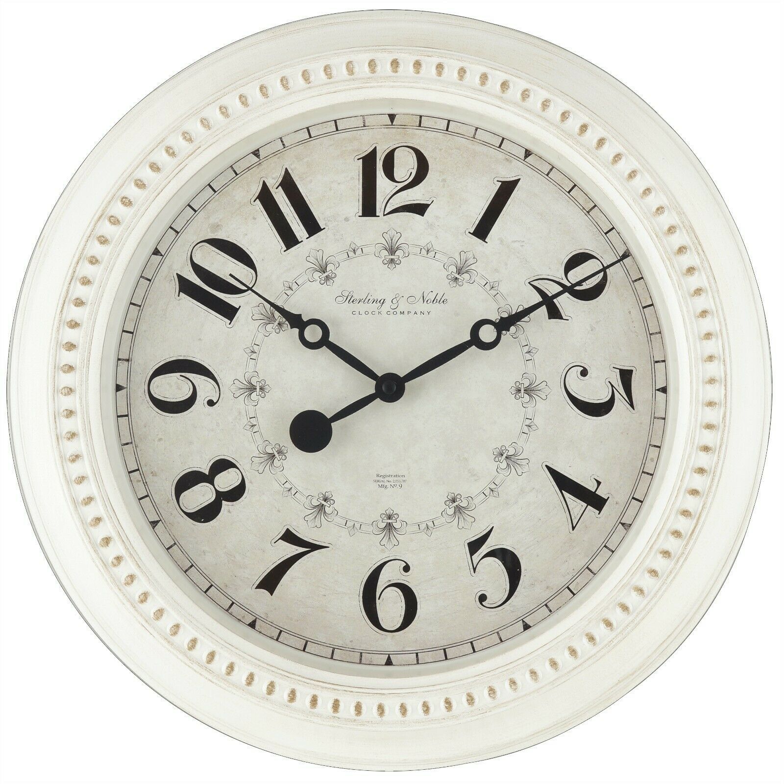 Mainstays 155 Wall Clock Antique White And 50 Similar Items