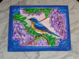 Bluebird plaque painting - $35.00