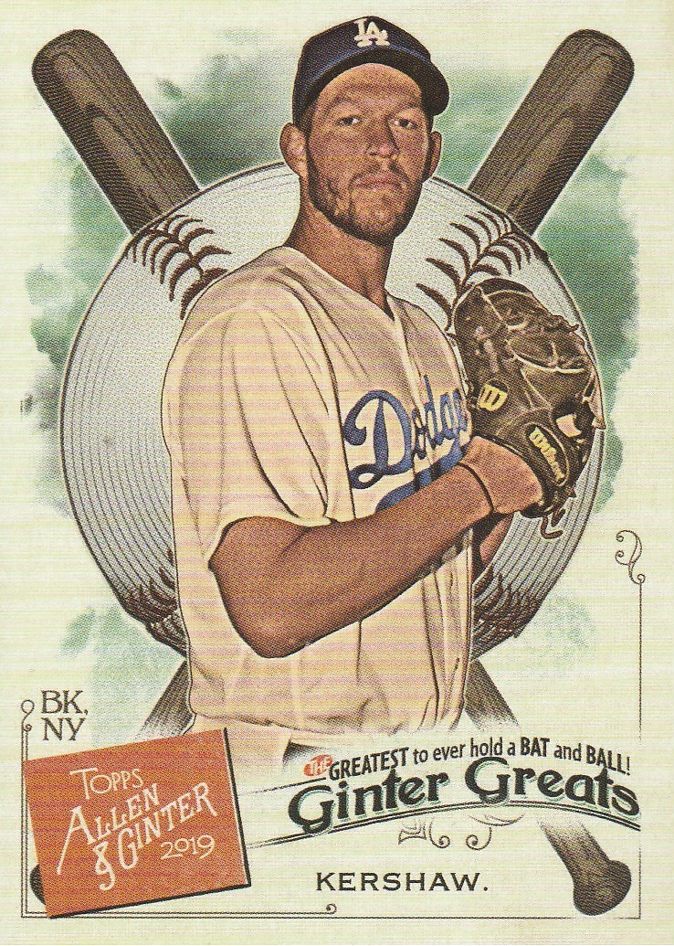 2019 Topps Allen and Ginter Ginter Greats GG21 Clayton Kershaw