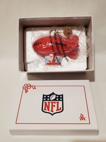 Danbury Mint NFL Tampa Bay Buccaneers 2021 Blimp Christmas Ornament New In Box - $74.25
