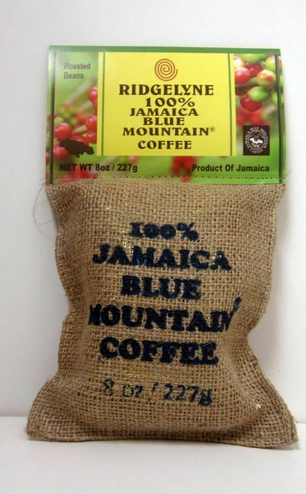 100 Percent Jamaica Blue Mountain Coffee Ridgelyne Roasted & Ground