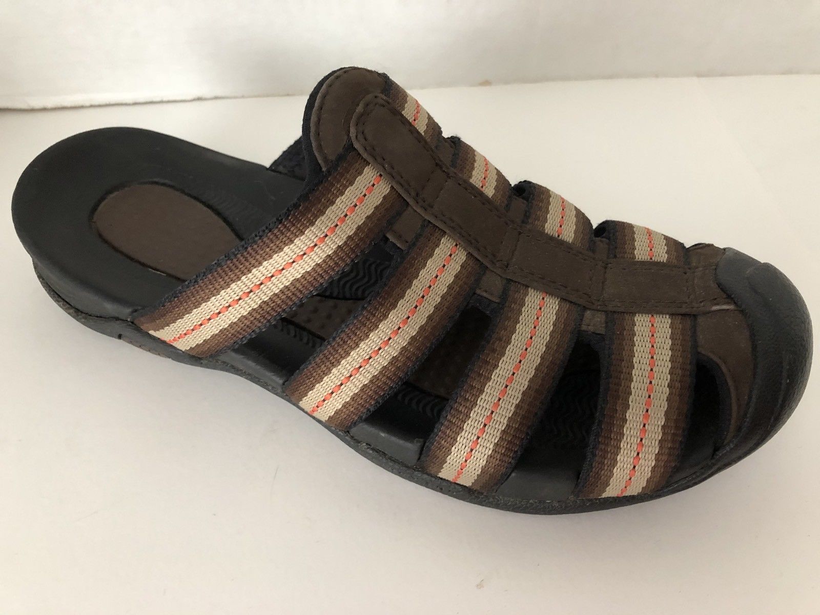 Lands End Shoes Womens Size 6 B Brown Sandals 6B Closed Toe 282257 ...