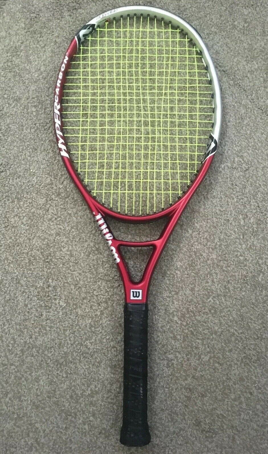 Wilson Hyper Carbon Hyper Hammer 5.6 Oversize 110 Tennis Racket W/ Case ...