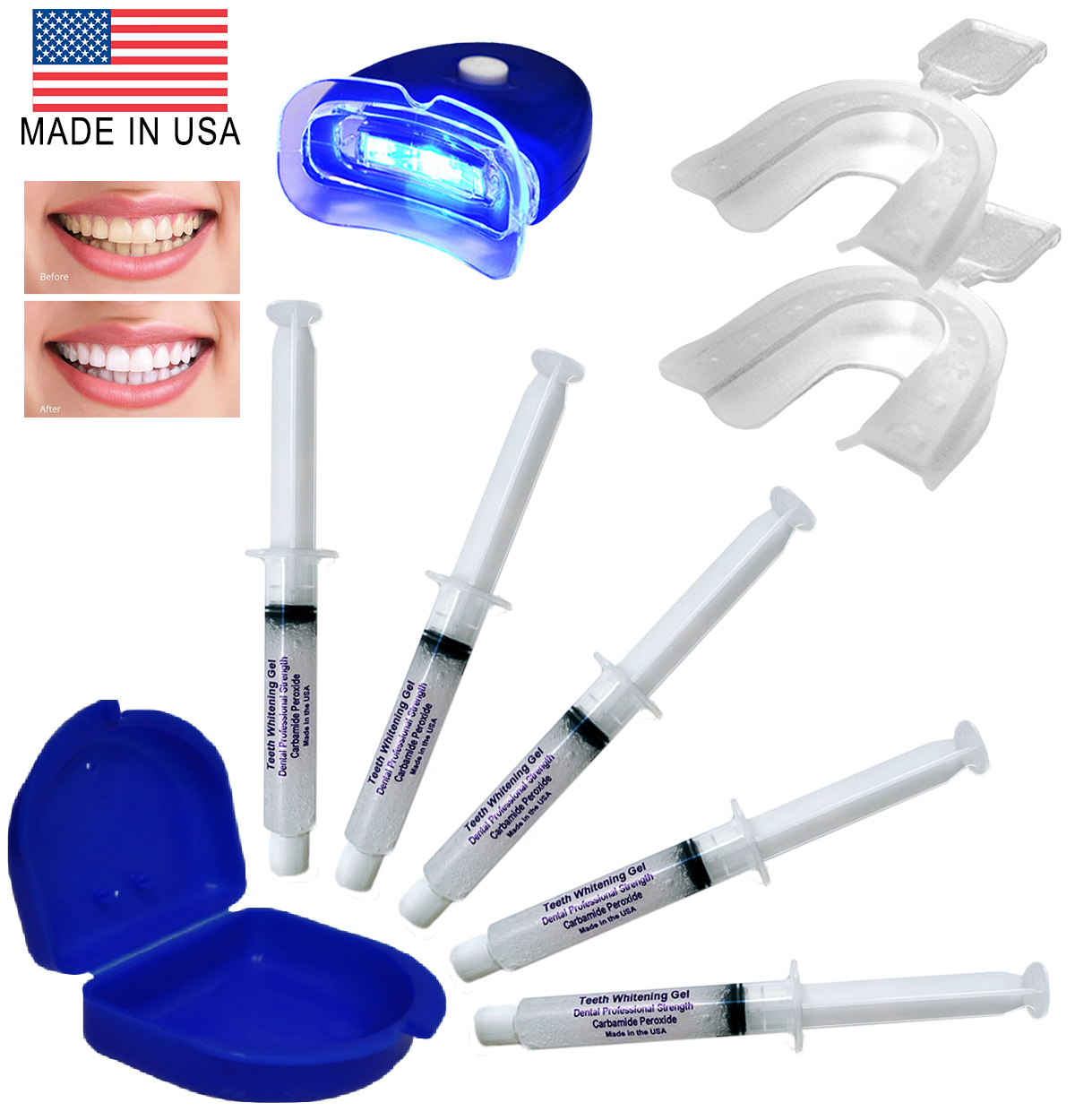 Teeth Whitening Bleaching Kit At Home System 44 Always White Gel
