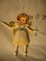 Vintage Inspired Spun Cotton Flying Fairy no. E 31 image 1