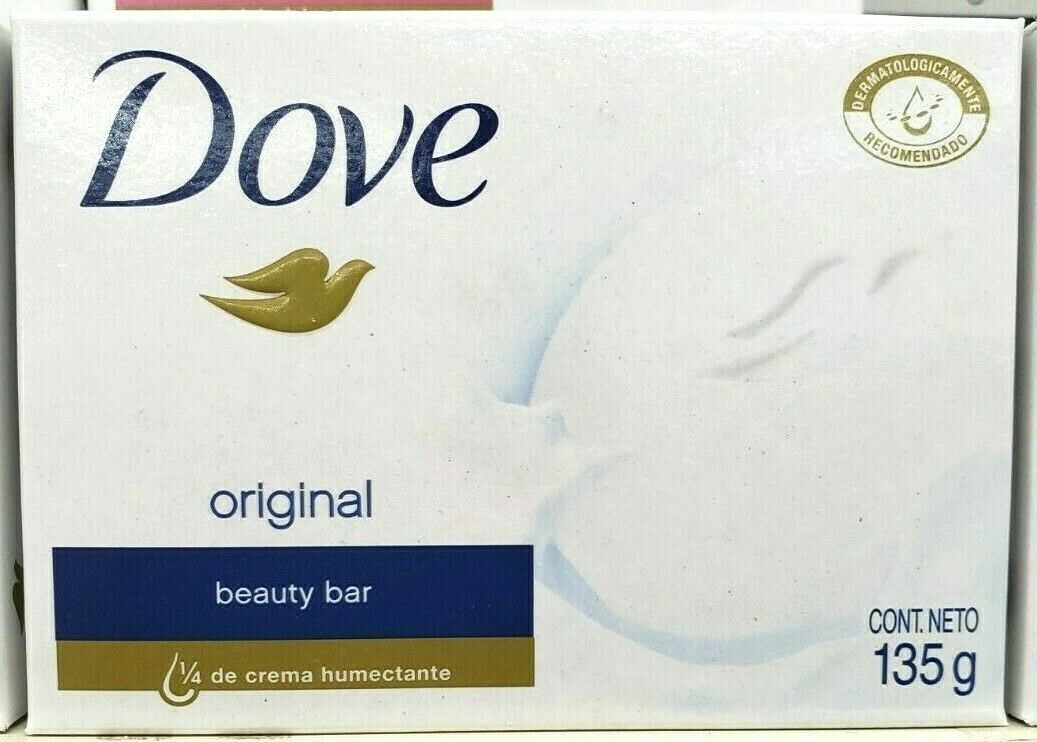 Set of 3 Dove Original Face and Body Soap 135 Grams each (135g x 3 = 405g)