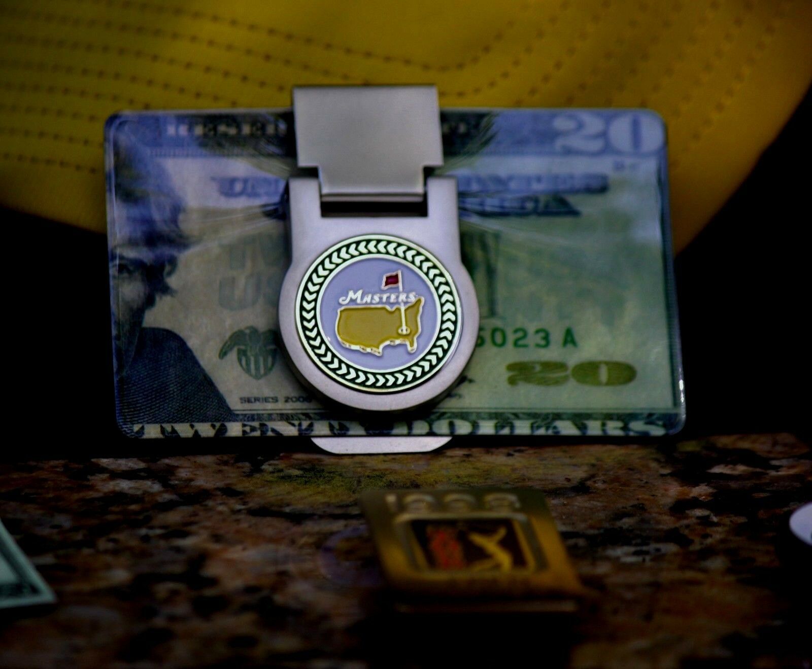 The Masters Spring Loaded Money Clip Nickel Great Buy! Wallets