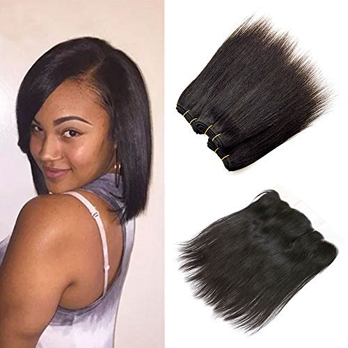 8 Inch Sew In Human Hair Extensions Short Weave Straight 7a Peruvian Virgin Hair Hair Extensions 0543