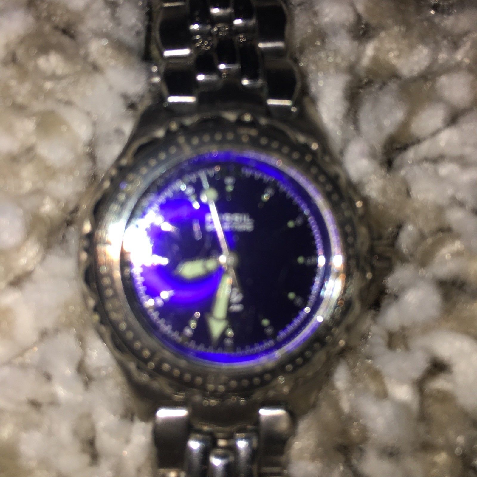 Fossil Womens Watch es-8872 Blue Face 