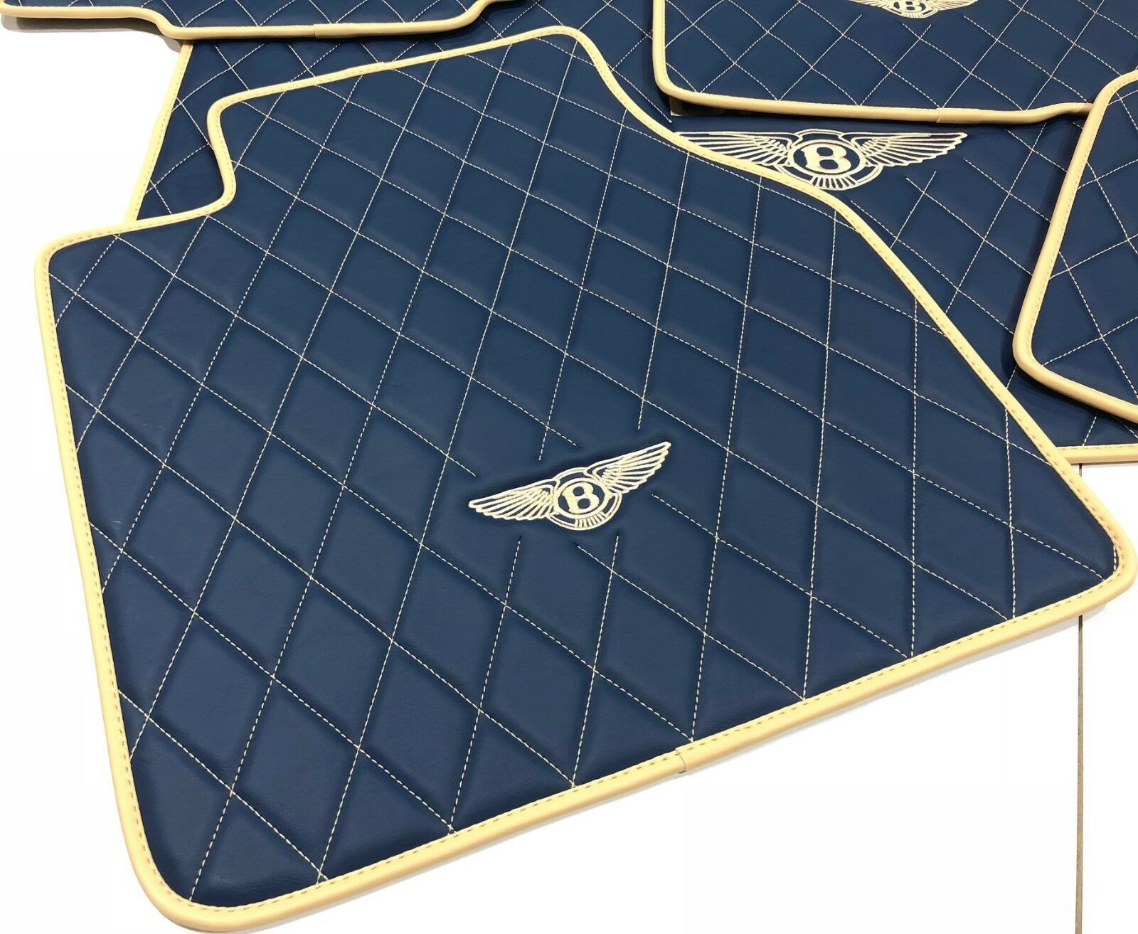 Bentley Continental Eco Leather Diamond Floor Mats 2006 2018 Floor