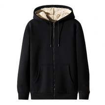 Fashion 3D Cutting Men Women Winter Fleece  Hooded Sweatshirt Coat Front Pockets - $133.97