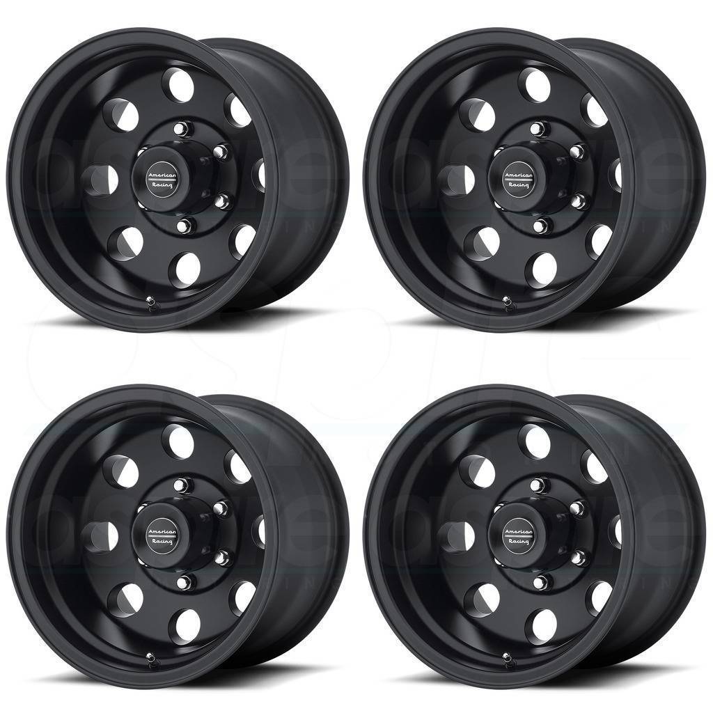 17x9 American Racing AR172 Baja 5x5/5x127 -12 Satin Black Wheels Rims ...