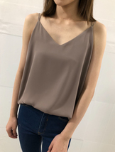 BURGUNDY V-Neck Chiffon Tops Wedding Bridesmaids Chiffon Tops US0-US12  image 6