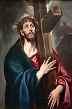 Christ carrying the cross by Greco 20 x 30 Poster - $25.98