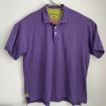 Orvis Shirt Mens 2XLT Tall Purple Short Sleeve Fishing Heavy Knit Polo B... - $24.74
