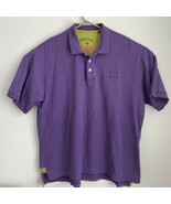 Orvis Shirt Mens 2XLT Tall Purple Short Sleeve Fishing Heavy Knit Polo B... - $24.74