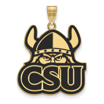 SS w/GP Cleveland State University XL Enamel Pendant - $132.57