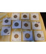 11 Old Coins: Buffalo Nickels 1913,1914,1915,1916,1918,1920,1921,1923,19... - $89.95