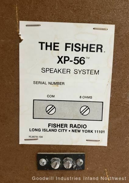 fisher xp 56 speakers