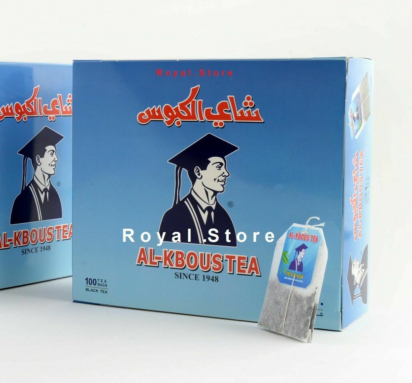 Original ALKBOUS 100 tasty Tea Bags Arabic Black Tea شاي الكبوس Free... Tea