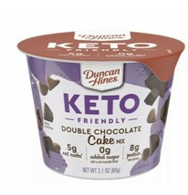6 KETO CUPS Duncan Hines Keto Friendly Double Chocolate  Cake Mix 0 Sugar - $15.99