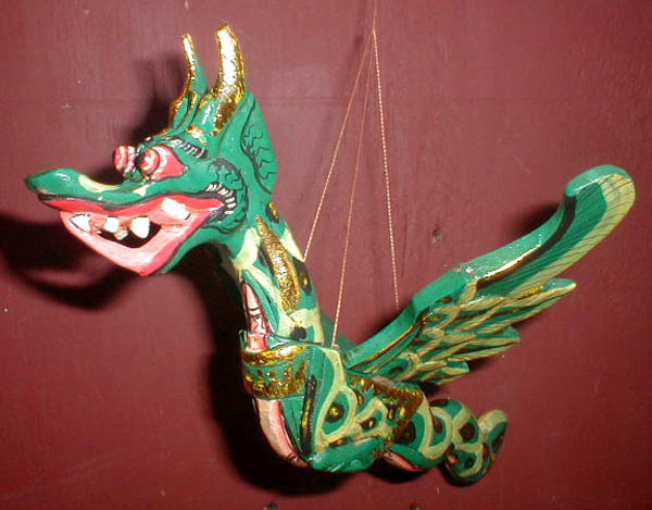  Bali Naga Flying Dragon  Hanging small 8 made in Bali  wood 