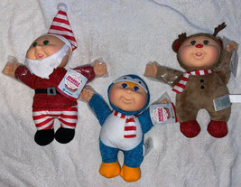 3 Cabbage Patch Kids Sparkle Cuties Holiday Helpers 10" Dolls Christmas Nwt - $59.99