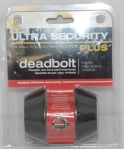 Ultra Security Plus Deadbolt Exterior Key Locking Oil Rubbed Bronze image 1