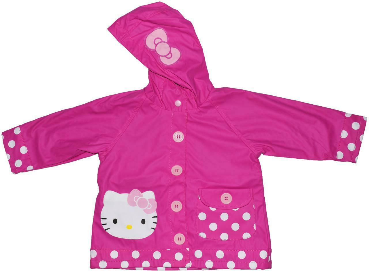 NEW Western Chief Toddler Girls Size 2 T Pink Hello Kitty Rain Jacket Coat Outerwear