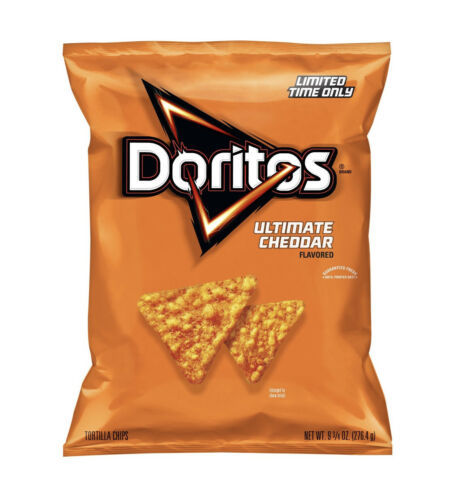 Doritos Ultimate Cheddar Flavored Tortilla Chips 9.75 oz Bag. Limited ...