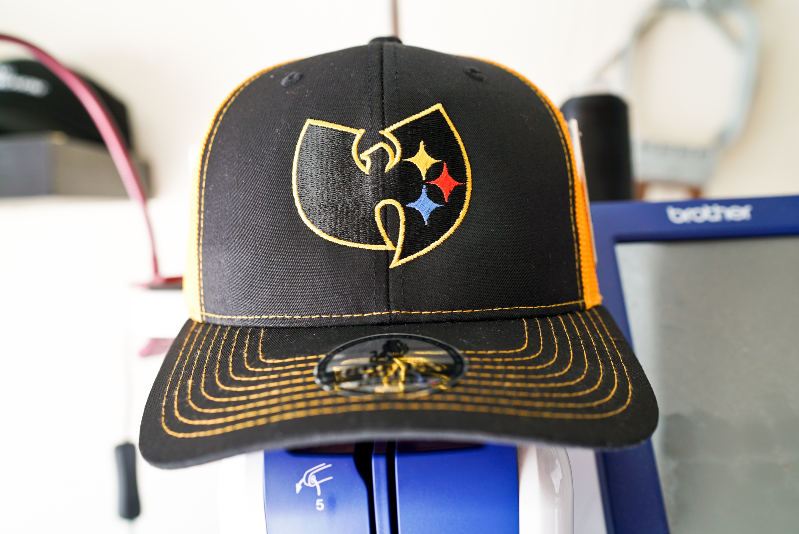 Wu Tang Pittsburgh Steelers Snapback Trucker Hat