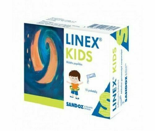 Linex KIDS Powder Probiotic 10 Sachets- Colic Flatulence Diarrhea Dysbacteriosis