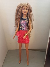 Barbie Fashionistas  #123 TALL Body African American Braids Girl Power - $17.00