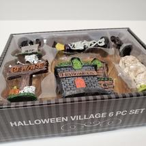 Skeleton Fairy Garden Set, Halloween Village Set, Miniature Halloween Decor image 9