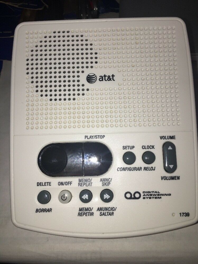 AT&T 1739 Digital Answering Machine System Recording In Box Land Line