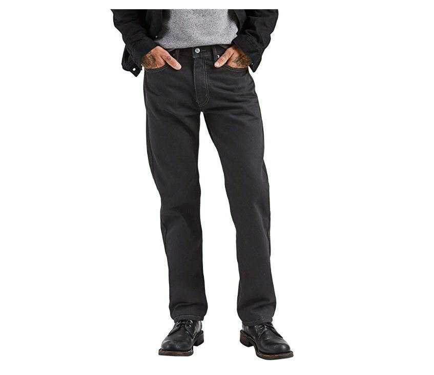 Levi's Men's Black 505 Regular Fit Jeans CW-4417 Size 30W x 34L 00505-0260