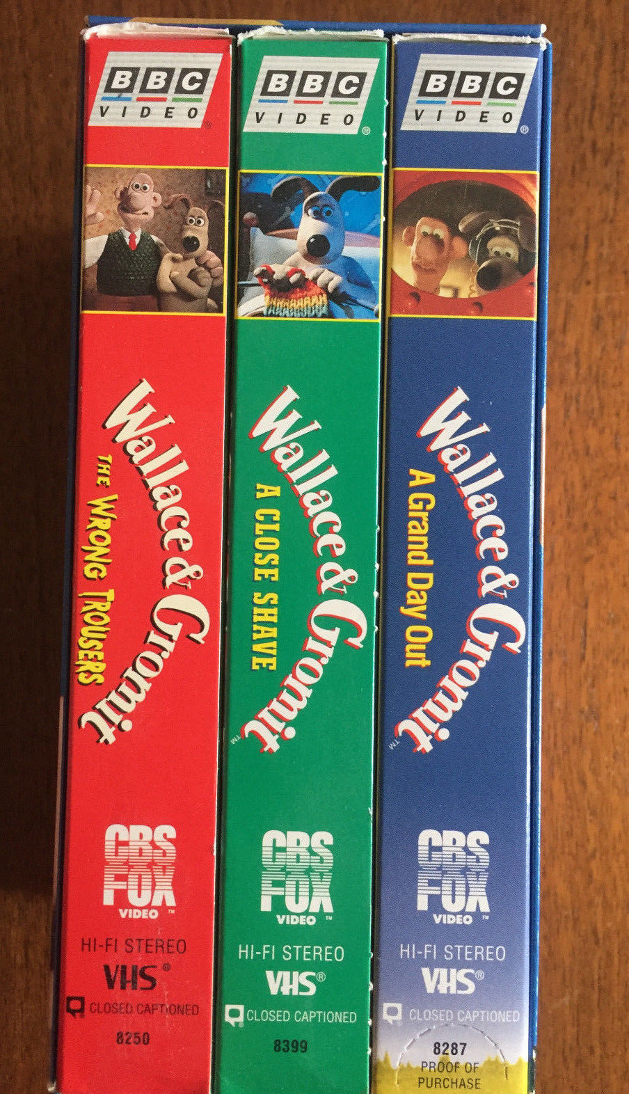 Wallace & Gromit 3 Vhs Set Bbc Video Wrong and 50 similar items