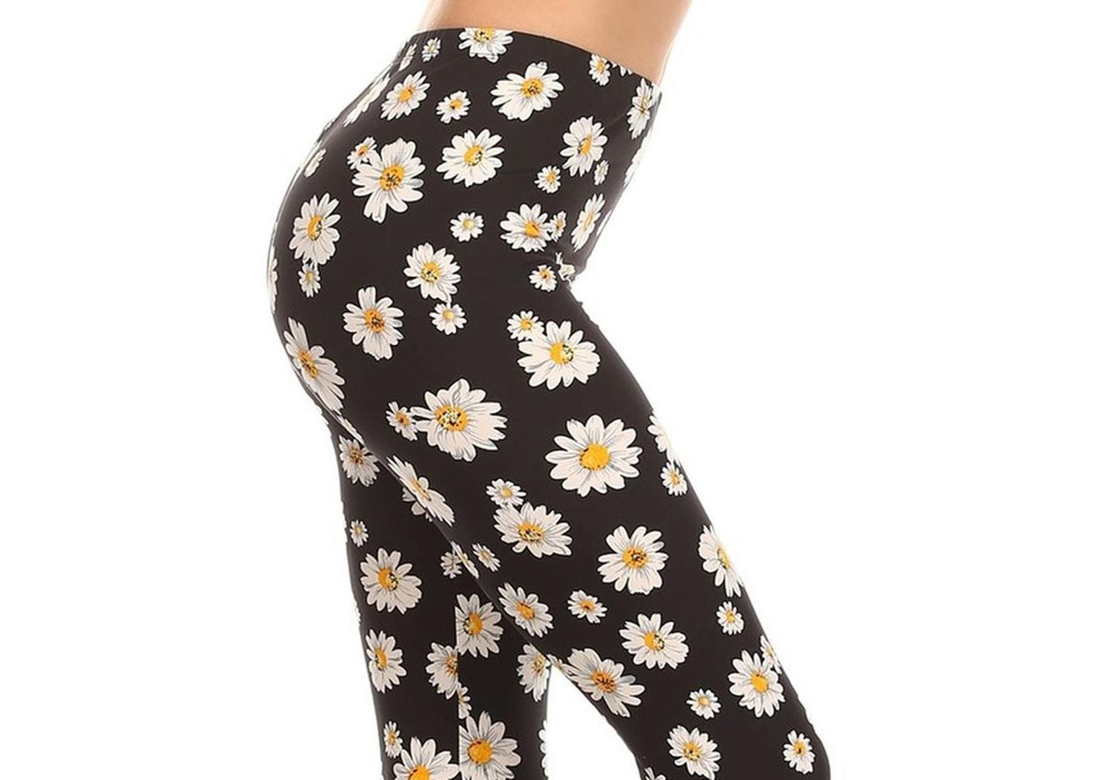 Women Leggings Sunflower Printed Pants