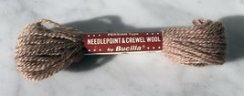 Vintage Bucilla Persian Wool Needlepoint Crewel 3 Ply Yarn-1 Skein Taupe #57 - $2.38